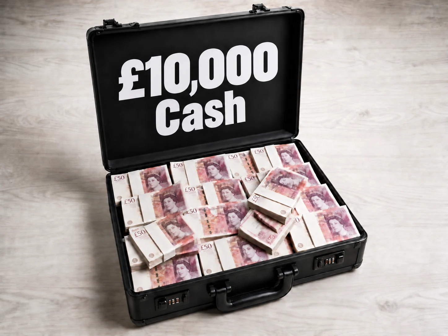 £10,000 Cash Jackpot + £2,500 Instant Wins