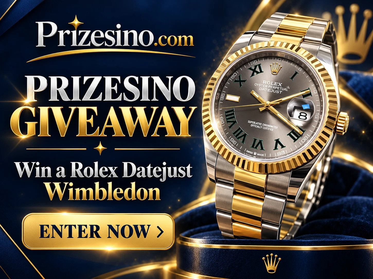 Rolex Datejust - 41 Gold & Steel Wimbledon Full Set